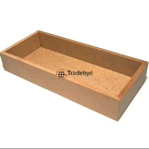 Bandeja de madera MDF hecha a mano Tradebyd, bandeja multiusos elegante para comedor y decoración del hogar - Product Image 1