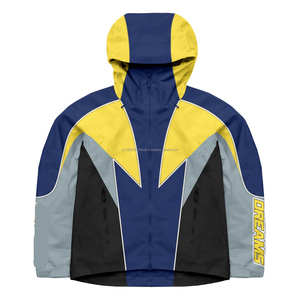 Ensemble survêtement homme personnalisé en polyester imperméable et réfléchissant avec veste zippée coupe-vent et pantalon de sport – Vente en gros - Product Image 1