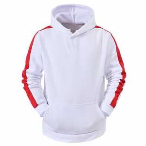 2024 automne hiver mode épaissi mode blanc rétro rue hommes à capuche pull sur sweat à capuche personnalisé - Product Image 1