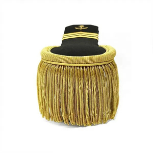 Badges de broderie uniformes personnalisés de haute qualité Épaulettes brodées à la main en gros Épaule personnalisée - Product Image 6
