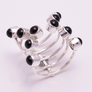 925ทำด้วยมือพลอยโกเมนธรรมชาติแหวนดีไซน์ที่เป็นเอกลักษณ์ของผู้หญิงแฟชั่น925เครื่องประดับเงินสเตอร์ลิง - Product Image 5