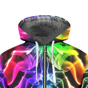 Sweat à capuche graphique en polyester 100% pour hommes, unisexe confortable, imprimé en 3D, uni pour l'hiver - Product Image 3