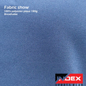 เสื้อยืดโปโลผ้าฝ้ายสีพื้นสำหรับตีกอล์ฟผ้าคอตตอนแขนสั้นระบายอากาศได้ดีออกแบบโลโก้ได้ตามต้องการ Men100 % ป้องกันรอยยับ - Product Image 3