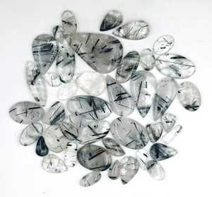 อัญมณีทรงหลวมธรรมชาติพลอยเจียระไนสีดำสวยงามสำหรับทำเครื่องประดับหินทับทิมสีดำ - Product Image 3