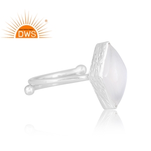 Fabricant de bijoux personnalisés en argent sterling fin de haute qualité en pierre de lune blanche naturelle - Product Image 2