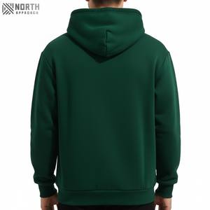 Ropa de calle personalizada lavado con ácido parche desgastado bordado impresión Logo pulóver 100% algodón peso pesado de gran tamaño hombres sudaderas con capucha - Product Image 2