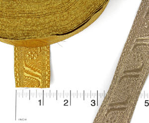 Alta calidad 1 sobre 4 ancho 2025 estilo Bullion trenza Trim de Pakistán personalizado 5 yardas 27 yardas rollo trenzas - Product Image 6