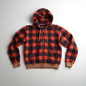 Winter Pullover Hoodie Cotton Fleece Jacket with Front Zipper Embroidered & Digital Printed OEM/ODM Private Label Options - Product Image 2