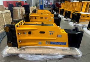 Caja de martillos hidráulicos SB 81 de alta calidad, tipo silencio para excavadoras pesadas de 18-26 toneladas, Motor de rocas duras de demolición eficiente - Product Image 6