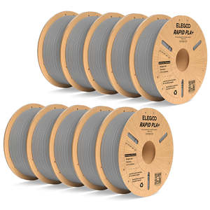 เส้นพลาสติกสำหรับพิมพ์ 3 มิติ RAPID PLA Plus ขนาด 1.75 มม. สีเทา น้ำหนัก 10 กก. วัสดุ TPE PCL HIPS PETG TPU ABS PA PP PPS PEK ไนลอน สำหรับการพิมพ์ 3 มิติ แบบอัดรีด - Product Image 1