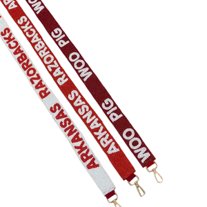 Handmade Gameday Beaded ARAKANAS Purse Strap, Adjustable Length, Perfect <b>for</b> Crossbody or Shoulder Bags by glowin fashion - Product Image 6