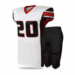 Uniforme de football américain haut de gamme personnalisé de haute qualité à manches courtes techniques imprimées couleur unie - Product Image 4