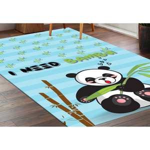 Cute Panda <b>Rug</b>, Bambu <b>Rug</b>, Panda <b>Rugs</b>, Children <b>Rugs</b>, Gift For The Home,<b>Chenille</b> <b>Rug</b> - Product Image 2