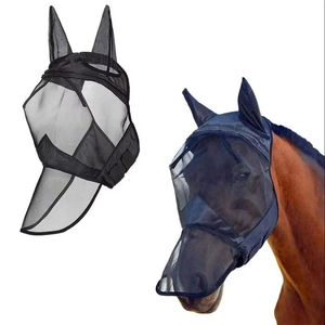Nouvelle Masque Anti-Mouches pour Cheval Réglable, Maille Respirante Douce, Protection des Oreilles, Durable, Personnalisable, Fournitures de Soins pour Chevaux, Produit de Soins pour Chevaux - Product Image 2