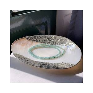 Assiettes en nacre, coquillage, Caviar, conque, assiettes de luxe, plateau d'exposition de bijoux artisanaux - Product Image 1