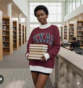 Sigma theta Pi เสื้อสเวตเตอร์แบบสวมหัวคอตตอนมีลายปักโลโก้ออกแบบได้ตามต้องการสำหรับผู้หญิงใส่ในมหาวิทยาลัยขายส่ง - Product Image 3