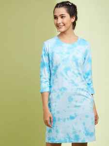 Robe mi-longue élégante Tie Dye pour femmes, nouvelle collection été - Product Image 2