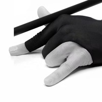Vente directe d'usine, prix de gros, bonne qualité, gants de billard snooker à trois doigts, antidérapants, extensibles, unisexes, sport