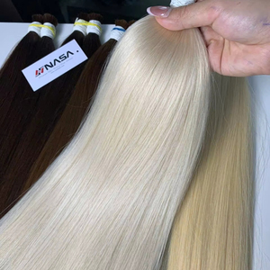 Extensions de cheveux en vrac russes 100g couleur claire 65cm longueur faisceaux de cheveux humains vietnamiens par les fournisseurs du Vietnam - Product Image 1