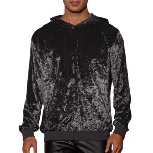 Nuevas sudaderas con capucha de terciopelo con logotipo personalizado para hombres 100% algodón ropa informal suéter ligero sudaderas con capucha de invierno hechas por Isha Industry - Product Image 1