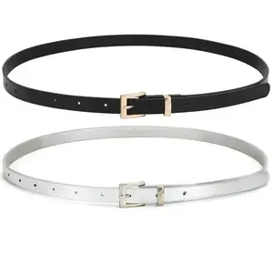 Woman Belt Fashion Adjustable Belts Dress Jeans Thin Waistband Luxury Brand Leather for Women in high quality belts in lady