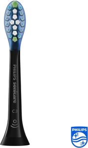 Têtes de brosse de rechange Premium Plaque Defence compatibles BrushSync avec poils en nylon doux, lot de 4, noir - HX9044/33 - Product Image 2