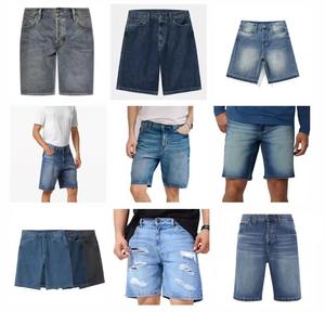 Oem-Short chic en denim déchiré pour homme, style urbain, décontracté, moyen, extensible, pour l'été - Product Image 4