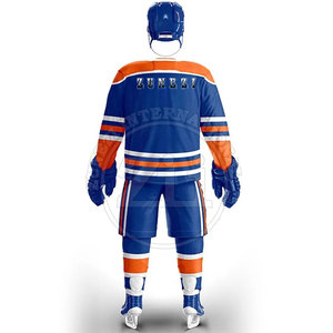 ชุดยูนิฟอร์มฮอกกี้น้ำแข็งแบบกำหนดเองยอดนิยม บริการ OEM ไซส์ใหญ่สำหรับผู้ใหญ่ ผลิตจากโพลีเอสเตอร์ 100% - Product Image 2