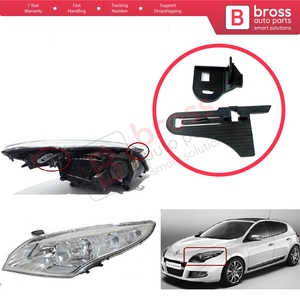 BHL510 ชุดยึดไฟหน้าซ้ายสำหรับเมแกน MK3 2008-2016 260607305R - Product Image 5