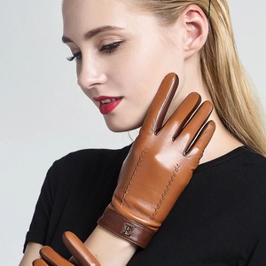 2025 nueva moda invierno pantalla táctil guantes de cuero de alta calidad al aire libre invierno cuero guantes de invierno para adultos - Product Image 2