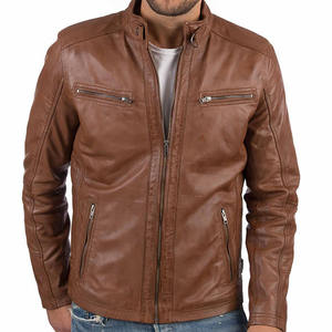 2025 nueva calidad forro impreso estilo hombres chaquetas de cuero de talla grande venta al por mayor chaqueta de cuero Fort hombres 2025 - Product Image 5