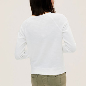 Nouveaux styles d'hiver, sweat-shirts à manches longues professionnels en molleton 100% coton avec logo sur le devant pour femmes, prix d'usine - Product Image 3