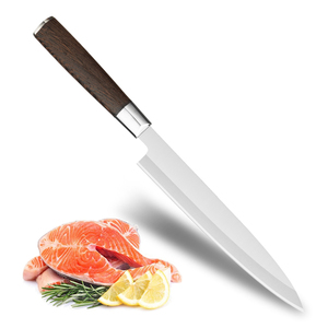 Venta al por mayor personalizado de calidad superior OEM ODM servicio japonés cuchillo rebanador cuchillo de cocina de acero inoxidable con mango de madera - Product Image 2
