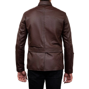 Veste en cuir de vachette véritable personnalisée pour hommes veste en cuir de mode en gros fabriqué au Pakistan veste classique pour hommes - Product Image 4