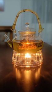 Petite théière en verre design avec infuseur Service à thé en verre transparent - Product Image 6