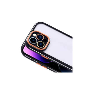 Coque de protection en silicone de qualité supérieure pour iPhone 14 Pro Max, série Vitamine, avec cadre coloré, anti-traces de doigts, en polycarbonate. - Product Image 2