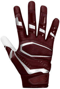 Guantes de fútbol americano con logotipo personalizado impreso para adultos Nuevo diseño con palma adhesiva y muñequera - Product Image 2