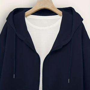 Nuevo diseño de moda, sudaderas con capucha para mujer, poliéster transpirable, secado rápido, Sudadera con capucha para mujer, Sudadera de punto de manga larga de gran tamaño para mujer - Product Image 4