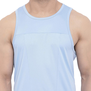 Haut de gymnastique à compression pour hommes, vêtements de sport à logo personnalisé, chemise de course, gilet de sport sans manches, t-shirt de fitness à séchage rapide - Product Image 5