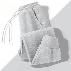 Pantalon de survêtement décontracté à coupe ample, doublé en polaire, couleur unie, broderie personnalisée, prix d'usine Chine, Bangladesh - Product Image 6