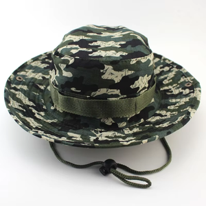 Sombrero de Pesca de Camuflaje Personalizado de Alta Calidad al por Mayor, Sombrero de Pescador con Malla, Sombreros de Safari - Product Image 4