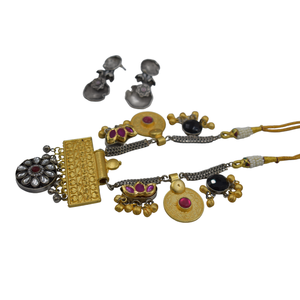 Hermoso collar Dualtone joyería tradicional Kundan piedra latón Material Collar para mujeres y niñas - Product Image 3