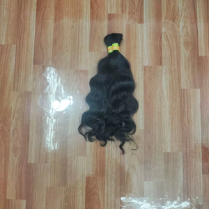 Cheveux humains vierges bruts d'Inde du Sud, ondulés, 16-40 pouces, noir naturel, pour tissage - Product Image 1