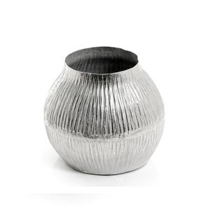 Design exclusif argent finition antique plancher fleur métal Vases maison intérieur extérieur décoration navire fleur célèbre Pots - Product Image 3