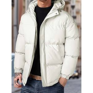 Chaqueta Bomber de Invierno para Hombre, Informal, con Capucha, Cortavientos, Transpirable, con Cierre y Botones, Servicio OEM, Grosor Estándar, Ropa Exterior - Product Image 5