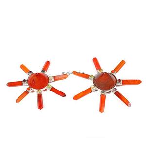 Générateur d'énergie à sept chakras en agate sculptée Style Feng Shui pour la décoration de la maison - Product Image 1