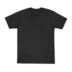 Camiseta de bolsillo para hombre con cuello redondo y logotipo OEM personalizado, camiseta de bolsillo con cuello redondo para hombre, venta al por Mayor de verano 2024, cuello redondo de algodón 100% - Product Image 2