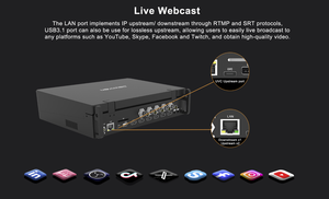 Movmagic MF10S Mixer Video a <span class=keywords><strong>5</strong></span> Canali 4K HD MI SDI per Trasmissioni Live, Streaming e Controllo PTZ con Multi-Visualizzazione - Product Image 4