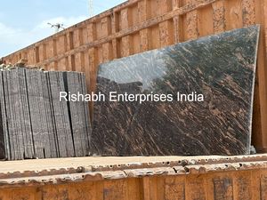 Azulejos de revestimiento de pared de granito gris Bianco de colores negros indios, azulejos de piedra natural pulida para cocina y baño, opción India - Product Image 4