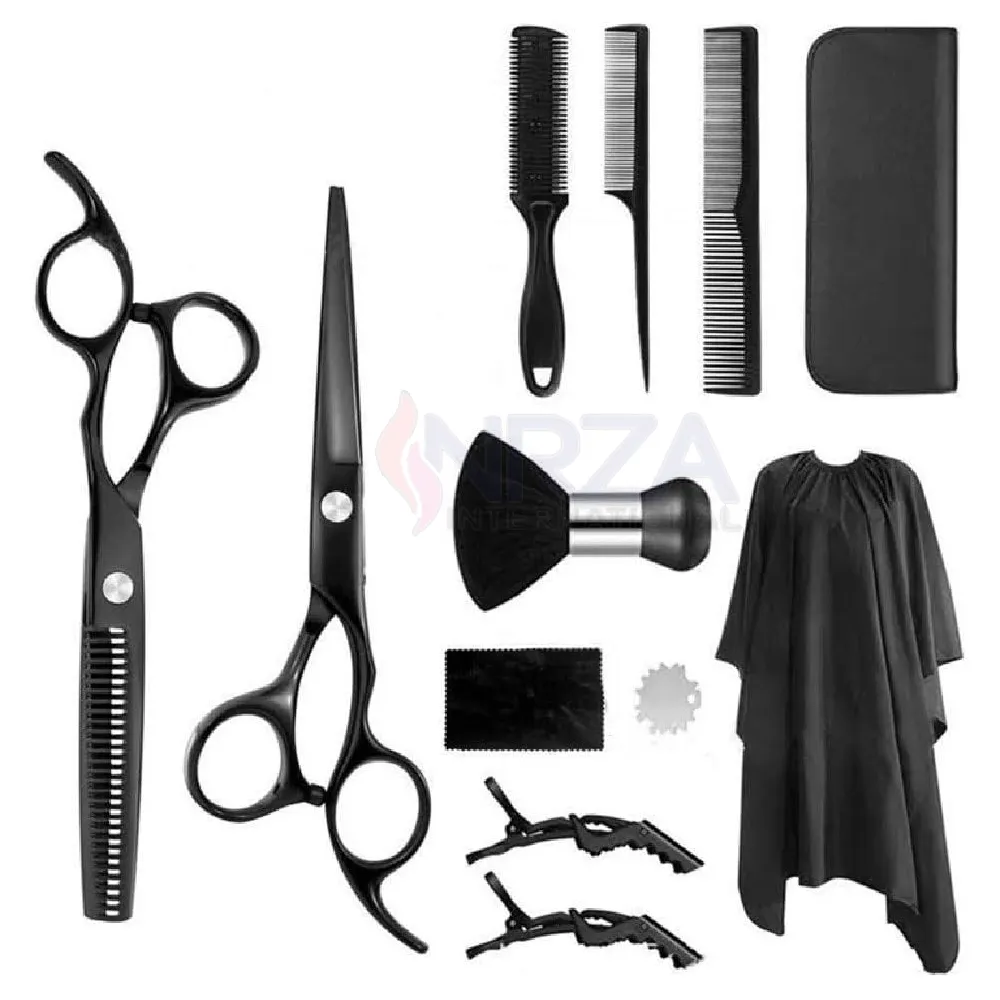 2023 Barber Kits Aço Inoxidável Cabeleireiro Tesoura Set Boa Qualidade Thinning Scissors para Barber Kit